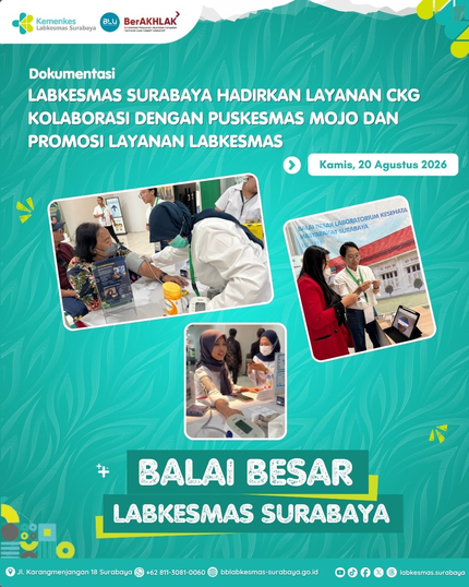 Labkesmas Surabaya Hadirkan Layanan CKG Kolaborasi Dengan Puskesmas Mojo Dan Promosi Layanan Labkesmas